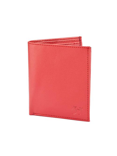 solid red leatherette wallet - 11278776 - Very Small Image - 1