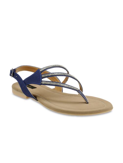 blue leatherette embellished sandal - 11282808 - Very Small Image - 1