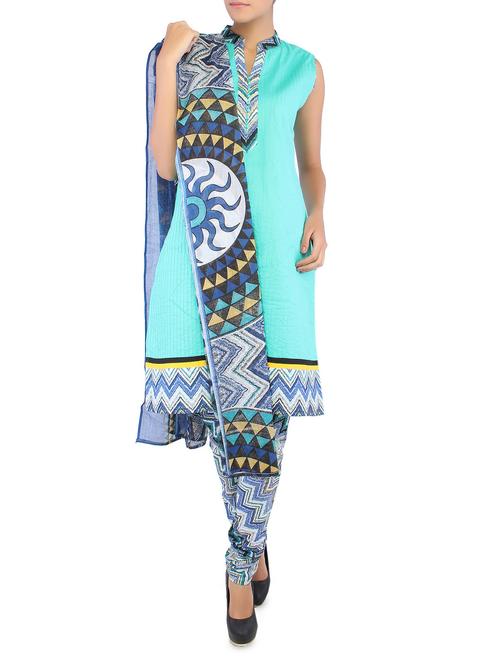 Chevron print cotton suit set - 1129156 - Very Small Image - 1