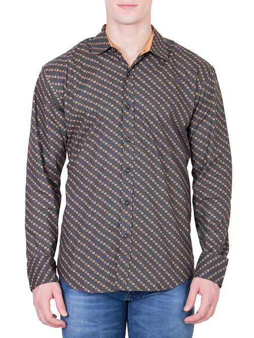 black cotton casual shirt - 11295000 - Very Small Image - 1