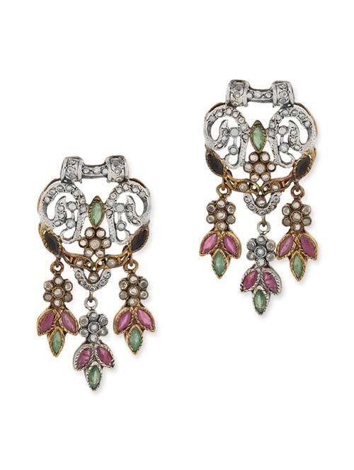 silver drop earring - 11296564 - Very Small Image - 1