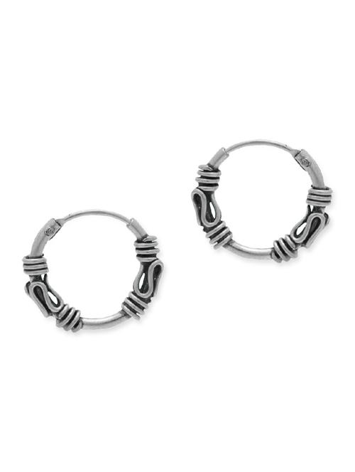 silver hoop earring - 11296589 - Very Small Image - 1
