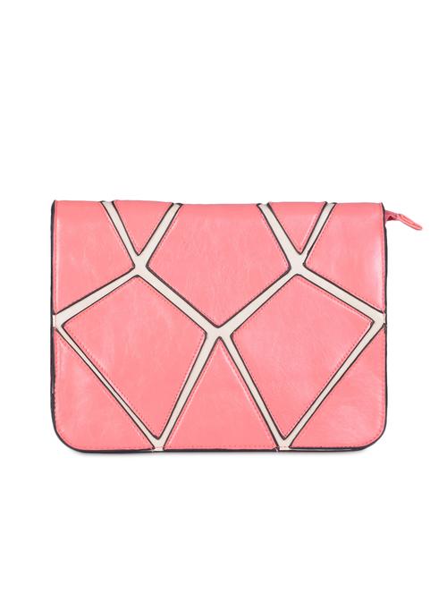 peach geometric patch clutch - 1129890 - Very Small Image - 1