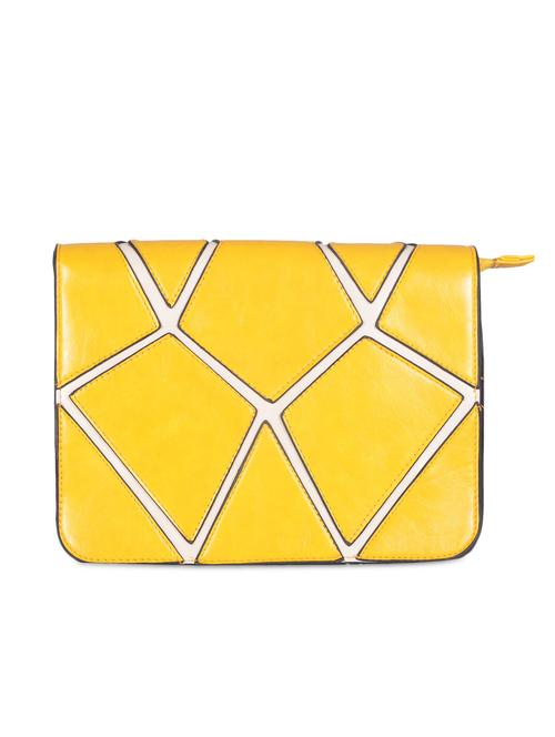 yellow geometric patch clutch - 1129892 - Very Small Image - 1