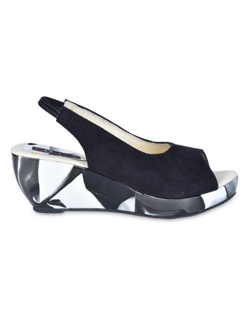 suede and leatherette high heel sandals - 1130064 - Very Small Image - 1