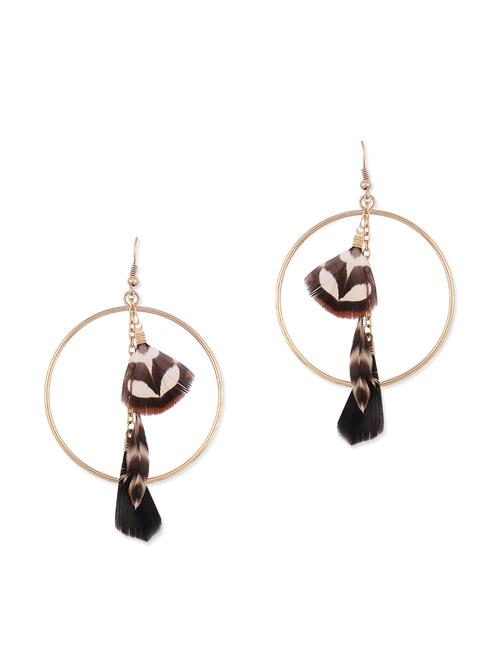 feather embellished earrings - 1130709 - Very Small Image - 1
