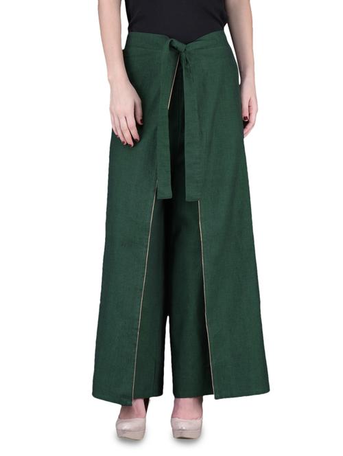 Plain Cotton Palazzo - 1130770 - Very Small Image - 1
