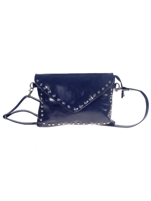blue color, leatherette sling bag - 11309272 - Very Small Image - 1