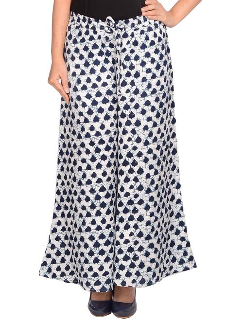 white cotton palazzos - 11309440 - Very Small Image - 1