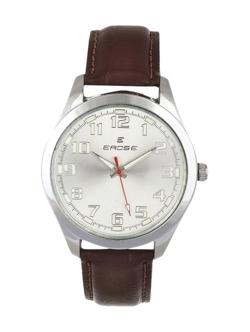 brown leather analog watch - 11309780 - Very Small Image - 1