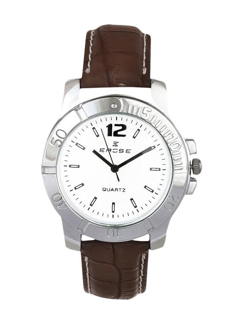 brown leather analog watch - 11309789 - Very Small Image - 1