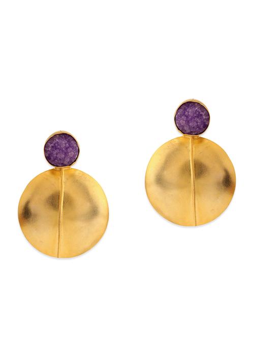 golden brass earring - 11310498 - Very Small Image - 1