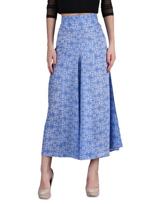 printed cotton palazzo - 1131054 - Very Small Image - 1