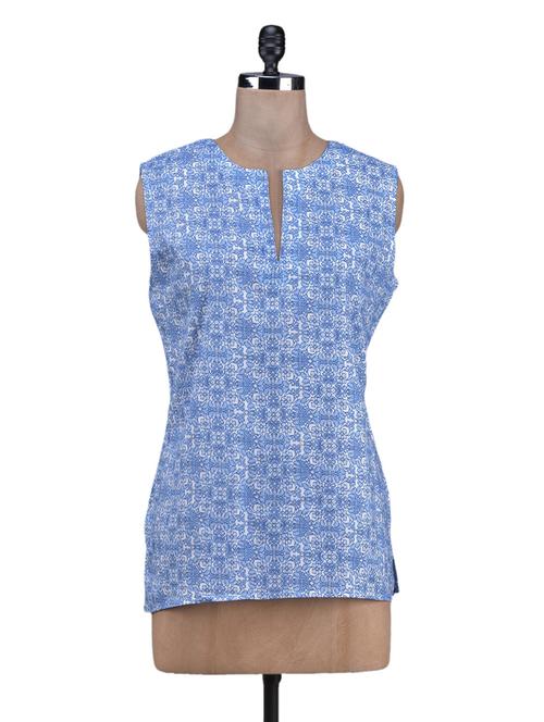 printed sleeveless shirt - 1131085 - Very Small Image - 1