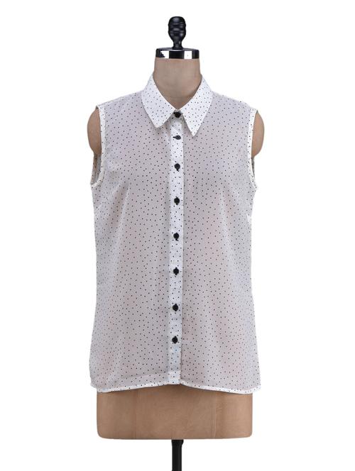 printed sheer georgette top - 1131133 - Very Small Image - 1