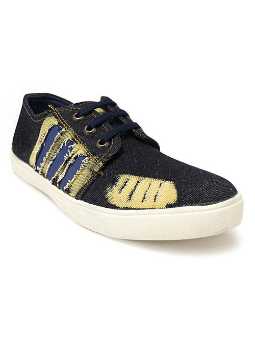 dark blue rugged denim shoes - 11312275 - Very Small Image - 1