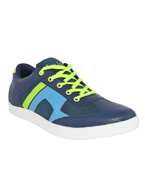 blue leatherette lace up shoe - 11312297 - Very Small Image - 1