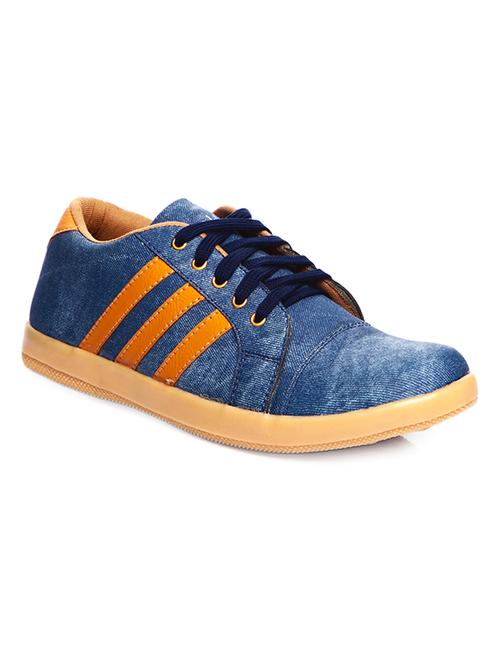 blue striped denim sneakers - 11312342 - Very Small Image - 1