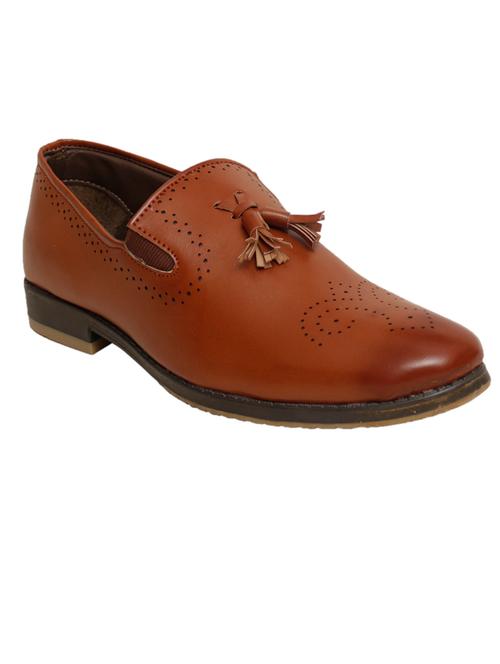 brown leatherette slip on - 11312419 - Very Small Image - 1