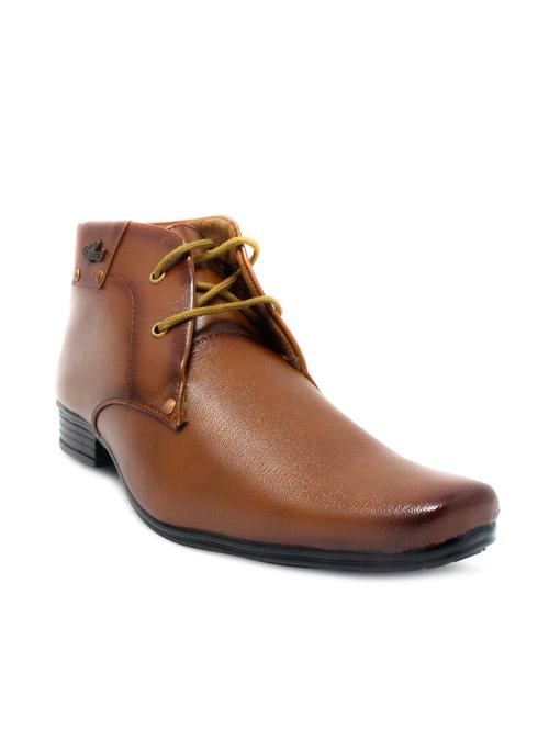 solid brown leatherette derbies - 11312444 - Very Small Image - 1