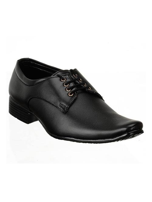 solid black leatherette derbies - 11312456 - Very Small Image - 1