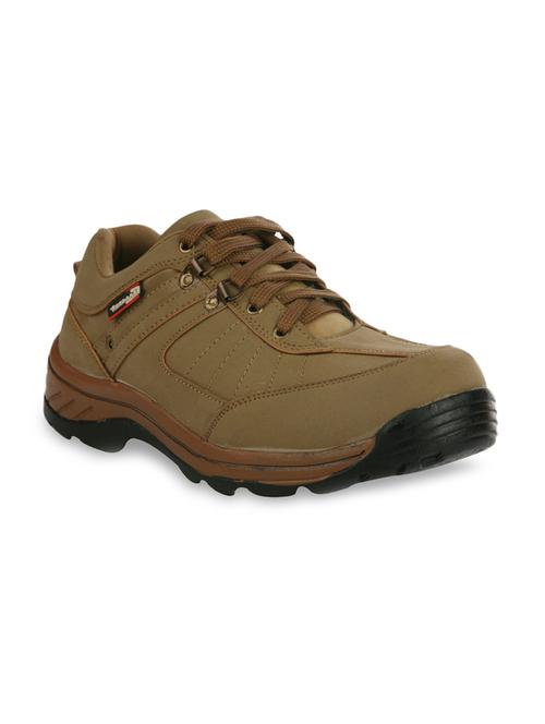 brown lace up leatherette boot - 11312731 - Very Small Image - 1
