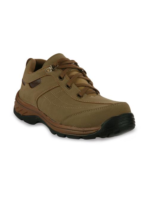 brown lace up leatherette boot - 11312732 - Very Small Image - 1