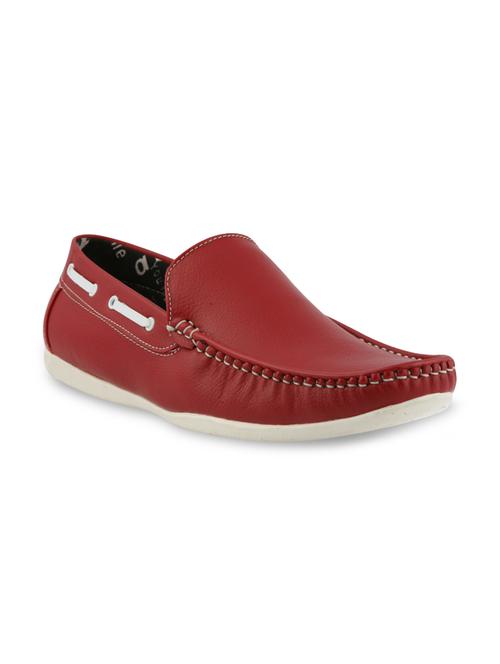 red leatherette slip on loafer - 11312773 - Very Small Image - 1