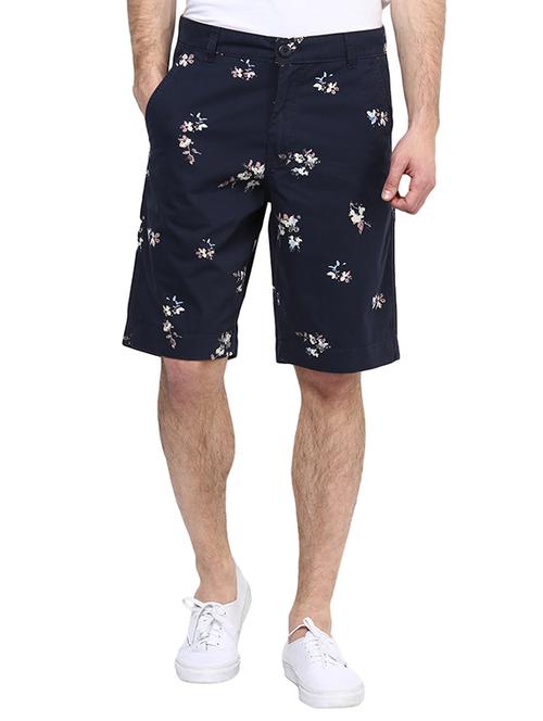 navy blue cotton shorts - 11312795 - Very Small Image - 1