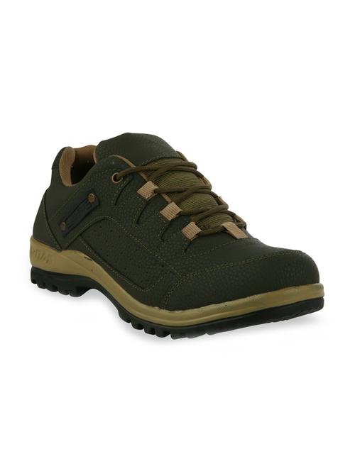 green leatherette lace up boot - 11313013 - Very Small Image - 1