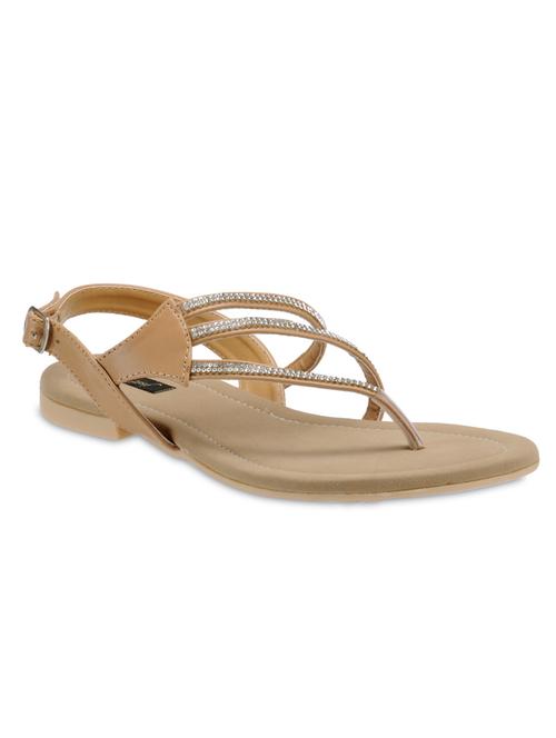 beige faux leather sandals - 11313379 - Very Small Image - 1