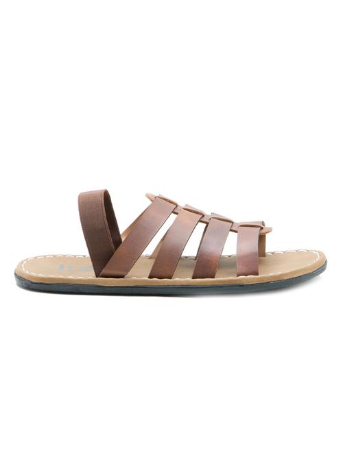 beige faux leather flip flop - 11319478 - Very Small Image - 1