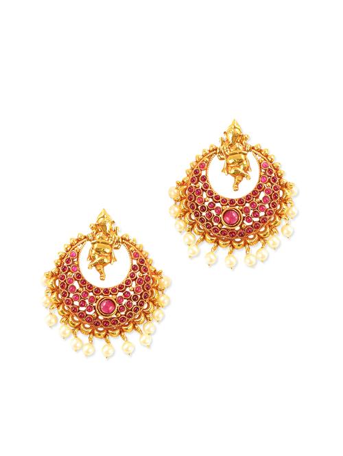 gold color, gold plated earring - 11320790 - Very Small Image - 1