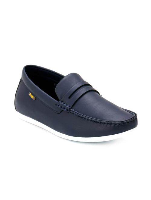 navy leatherette loafer - 11326444 - Very Small Image - 1