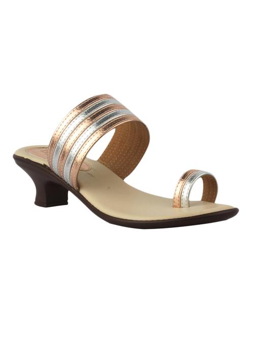 multi faux leather slip on sandals - 11333312 - Very Small Image - 1