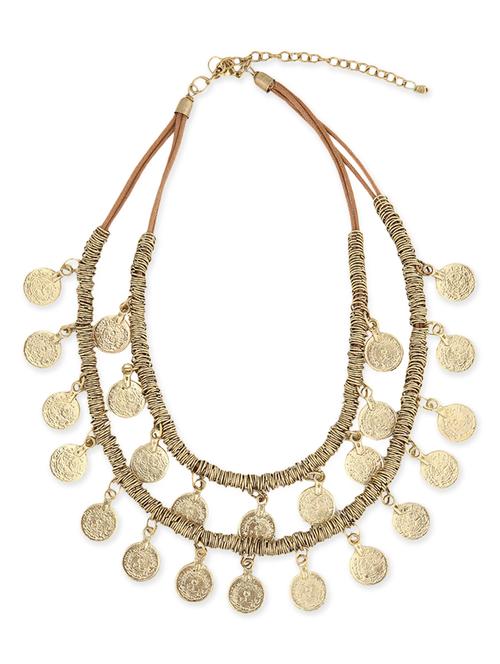 gold metal necklace - 11342945 - Very Small Image - 1