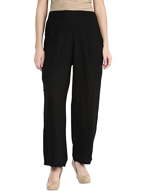 black viscose palazzos - 11344029 - Very Small Image - 1