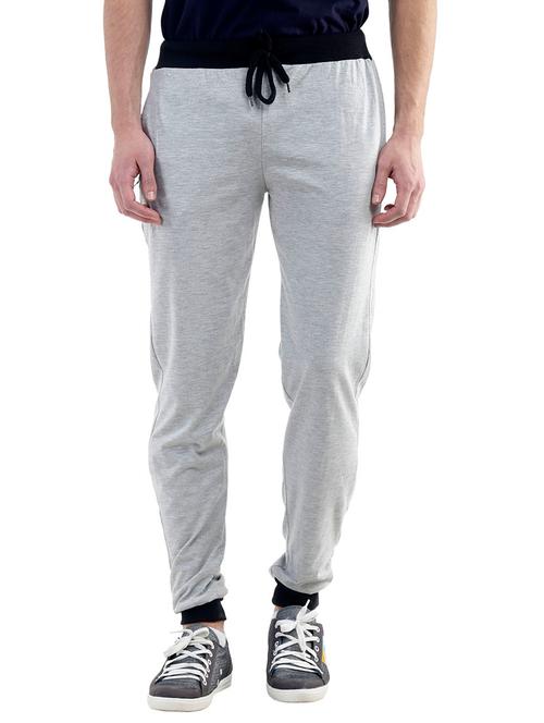 solid grey cotton track pants - 11345082 - Very Small Image - 1