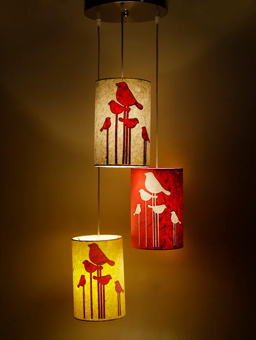 multicoloured birds hanging lamp - 1134817 - Very Small Image - 1