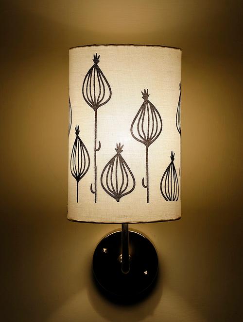 white printed handmade wall lamp - 1134862 - Very Small Image - 1