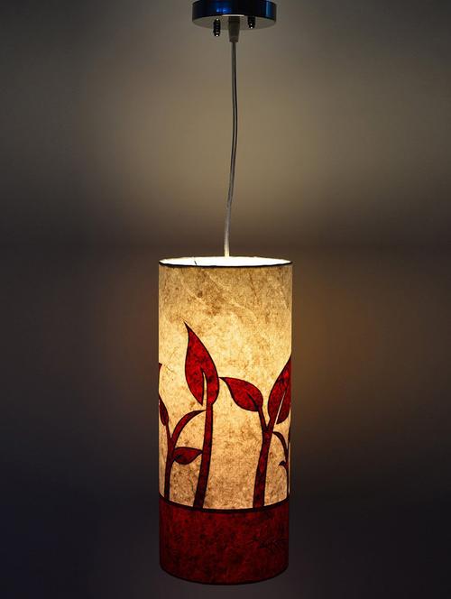 white and red handmade ceiling lamp - 1134978 - Very Small Image - 1