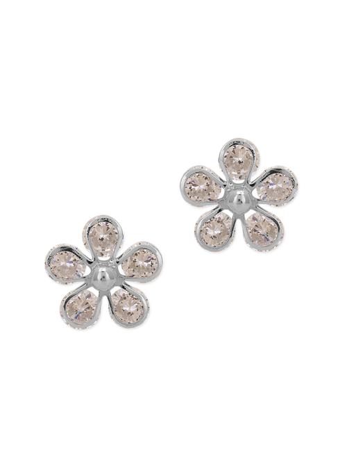 silver and peach copper studs earrings - 11351081 - Very Small Image - 1