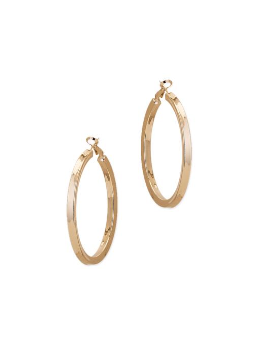 solid gold copper hoop earring - 11351092 - Very Small Image - 1
