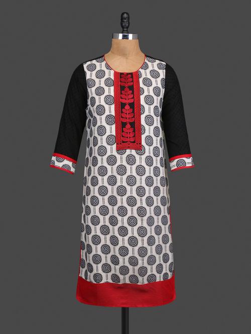 multicolored cotton printed kurti - 1135264 - Very Small Image - 1