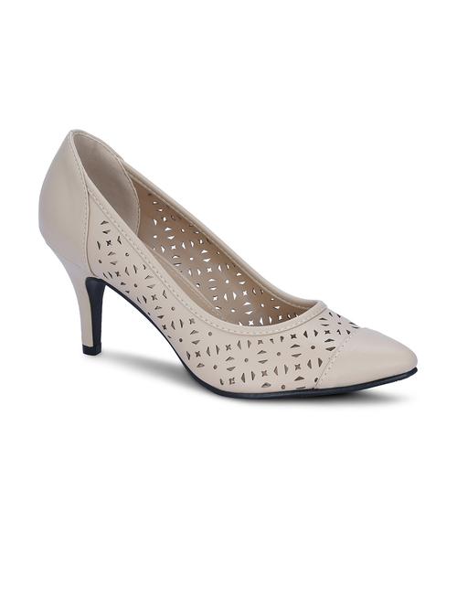 nude leatherette slip on pump - 11354657 - Very Small Image - 1