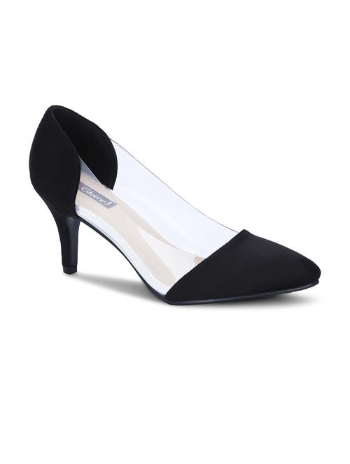 black color, leatherette slip on pump - 11354662 - Very Small Image - 1