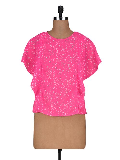 printed polygeorgette top - 1135606 - Very Small Image - 1