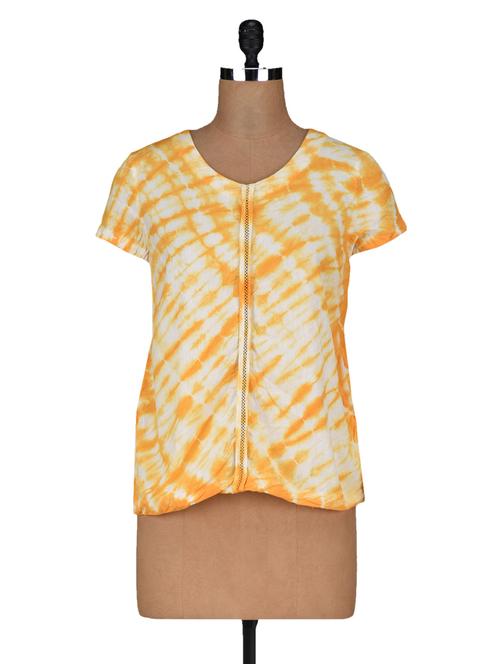 tie & dye short sleeves cotton top - 1135643 - Very Small Image - 1