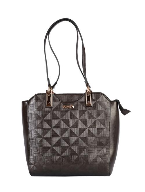 black color, leatherette hand bag - 11359202 - Very Small Image - 1