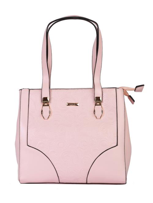 pink color, leatherette hand bag - 11359211 - Very Small Image - 1